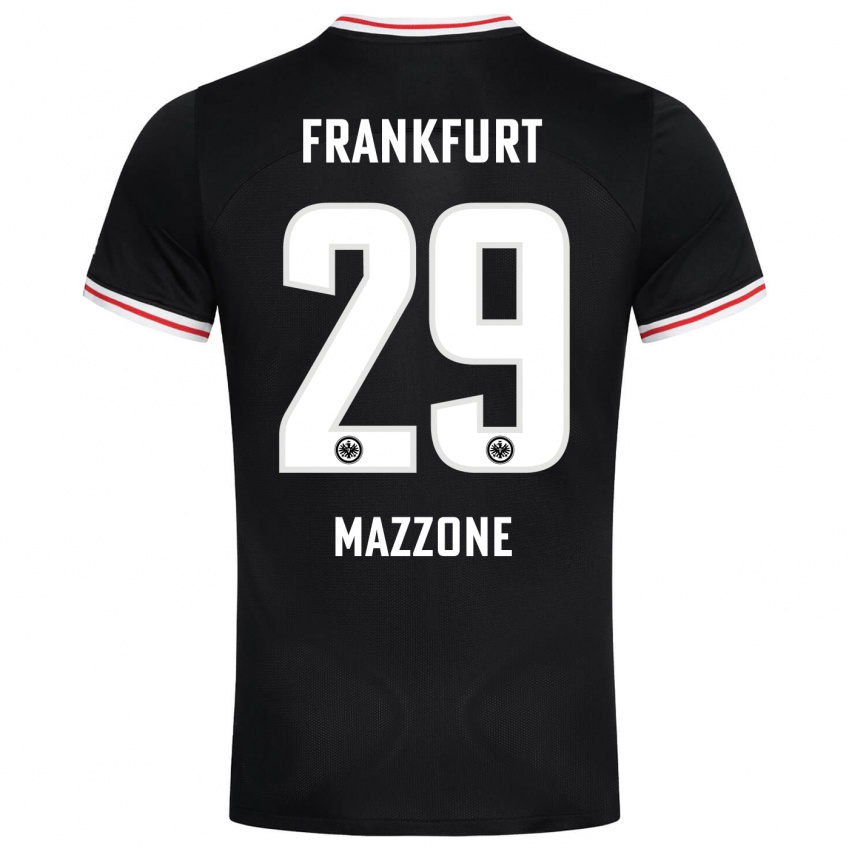 Mujer Camiseta Matteo Mazzone #29 Negro 2ª Equipación 2023/24 La Camisa Perú