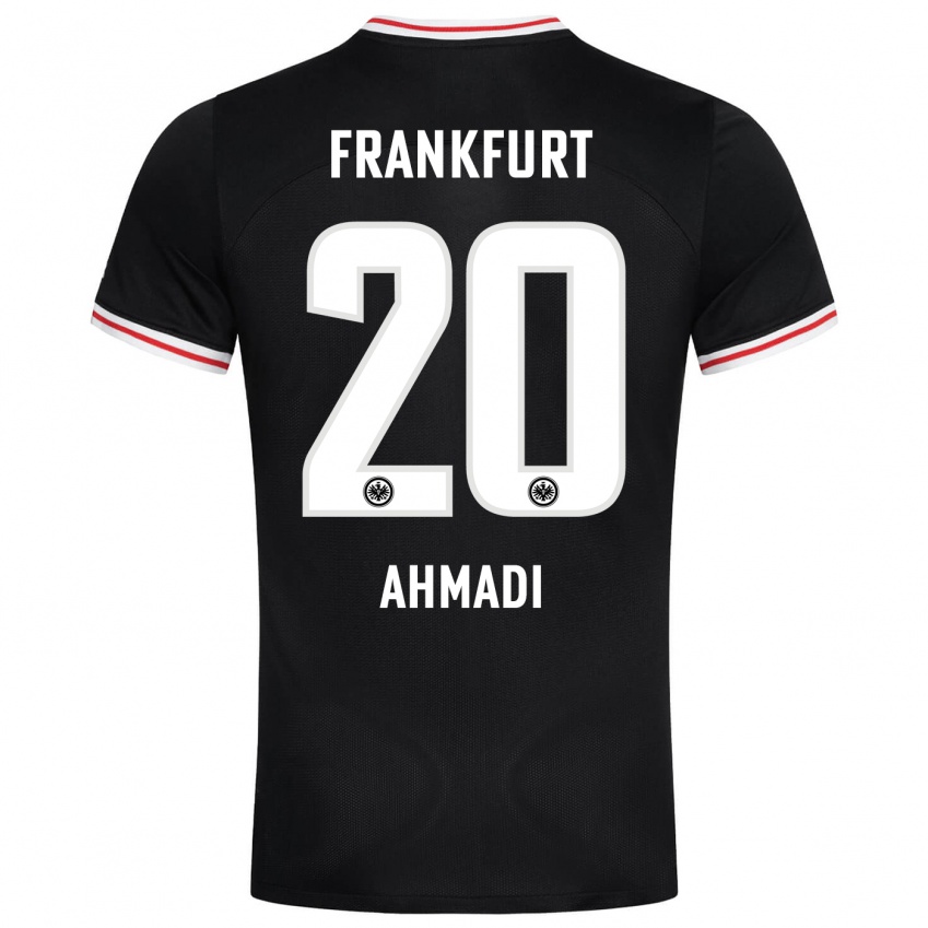 Mujer Camiseta Shayan Ahmadi #20 Negro 2ª Equipación 2023/24 La Camisa Perú