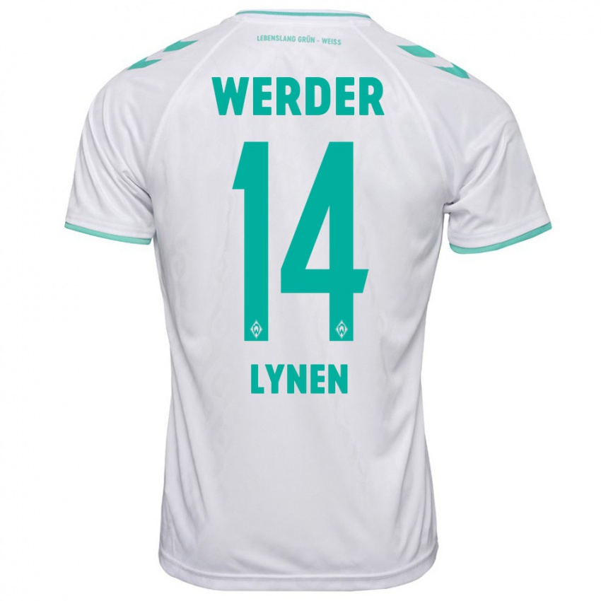 Mujer Camiseta Senne Lynen #14 Blanco 2ª Equipación 2023/24 La Camisa Perú