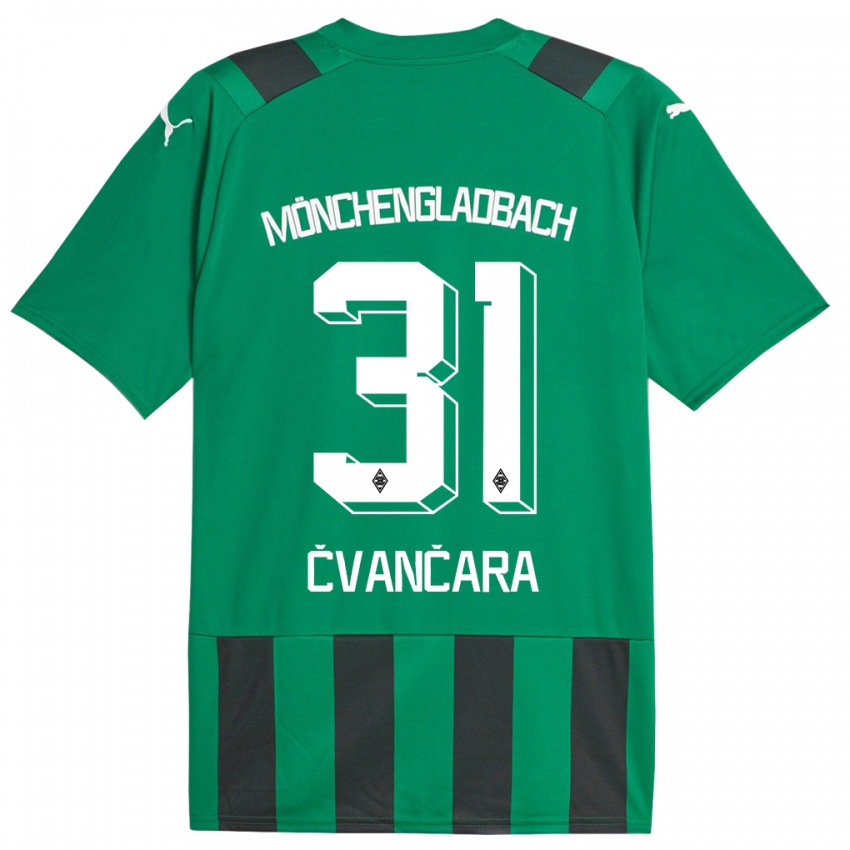 Mujer Camiseta Tomas Cvancara #31 Verde Negro 2ª Equipación 2023/24 La Camisa Perú