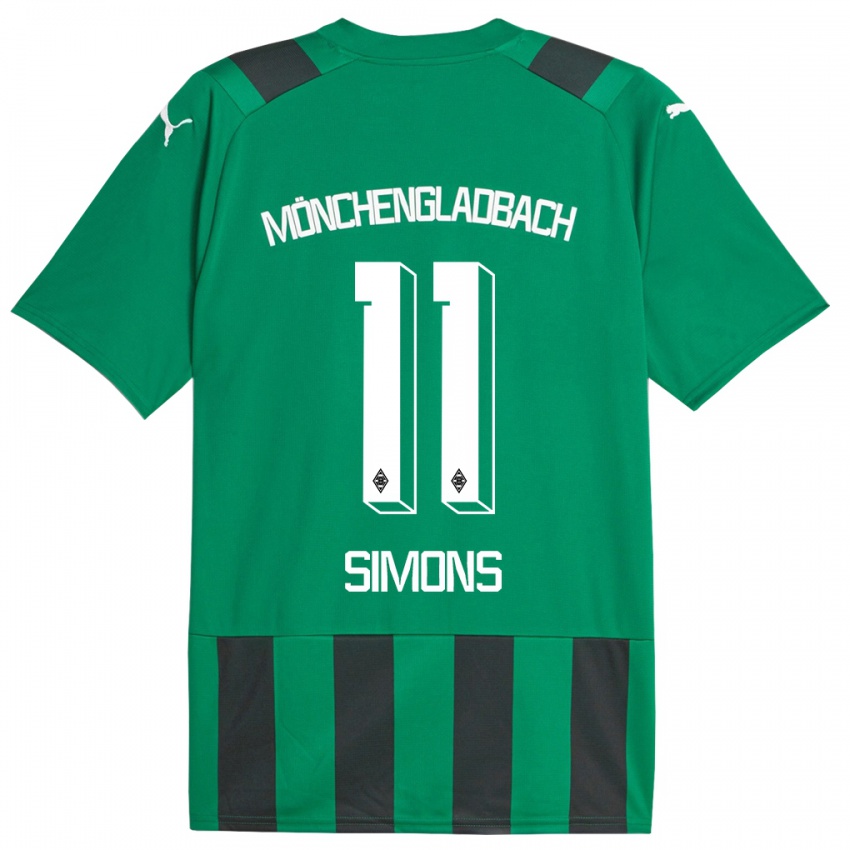 Mujer Camiseta Kelly Simons #11 Verde Negro 2ª Equipación 2023/24 La Camisa Perú