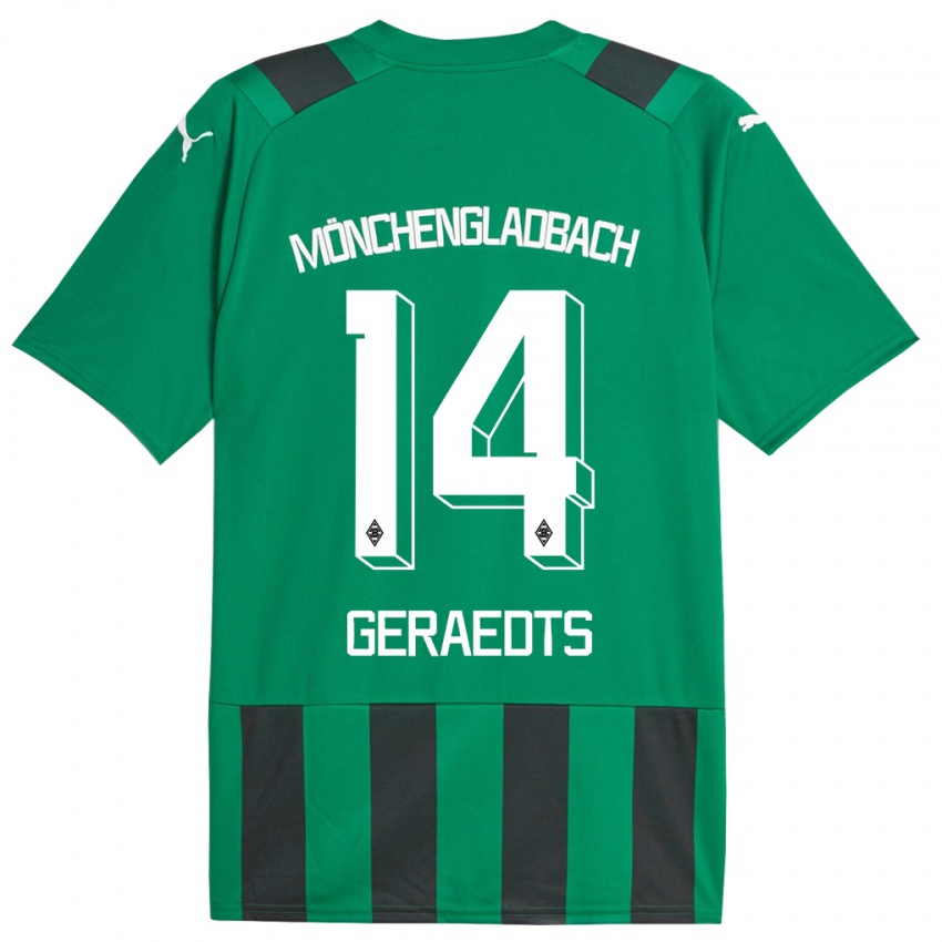 Mujer Camiseta Kelsey Geraedts #14 Verde Negro 2ª Equipación 2023/24 La Camisa Perú