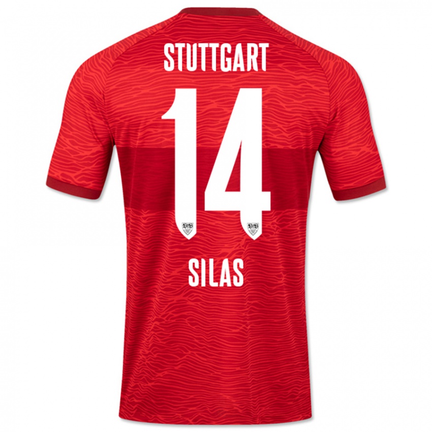 Mujer Camiseta Silas #14 Rojo 2ª Equipación 2023/24 La Camisa Perú