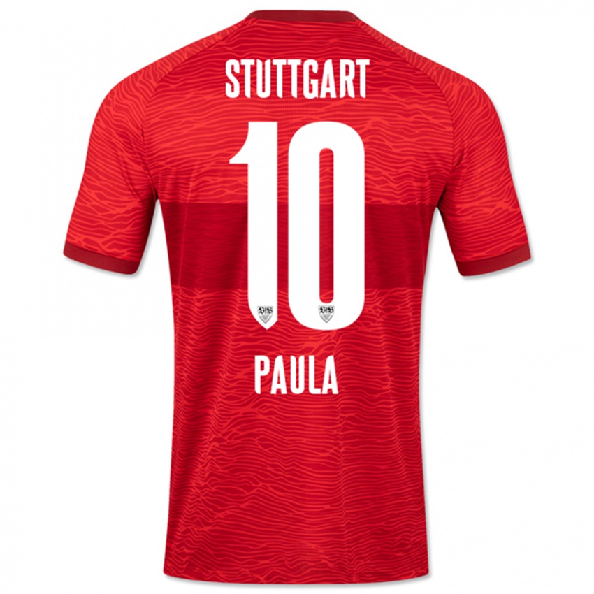 Mujer Camiseta Raul Paula #10 Rojo 2ª Equipación 2023/24 La Camisa Perú