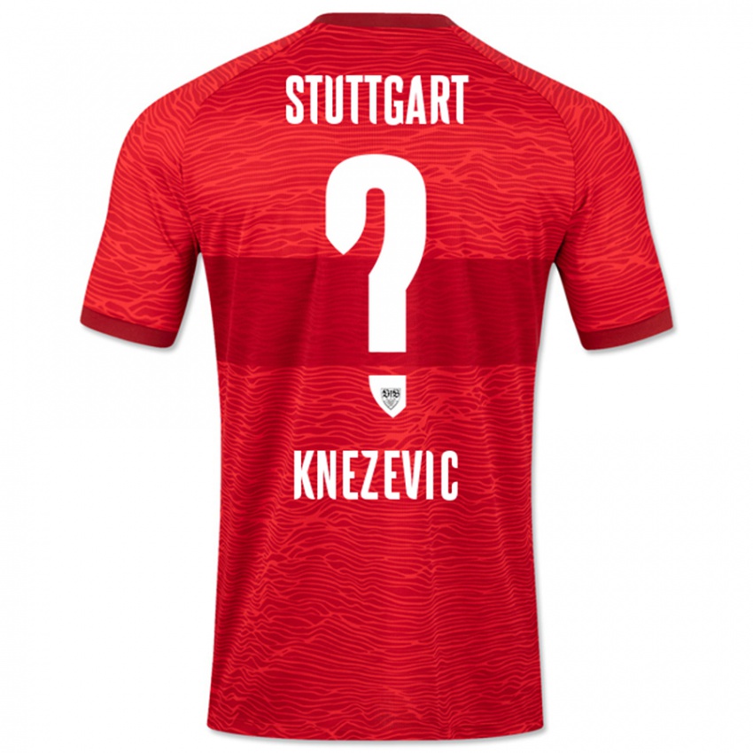 Mujer Camiseta Ivan Knezevic #0 Rojo 2ª Equipación 2023/24 La Camisa Perú