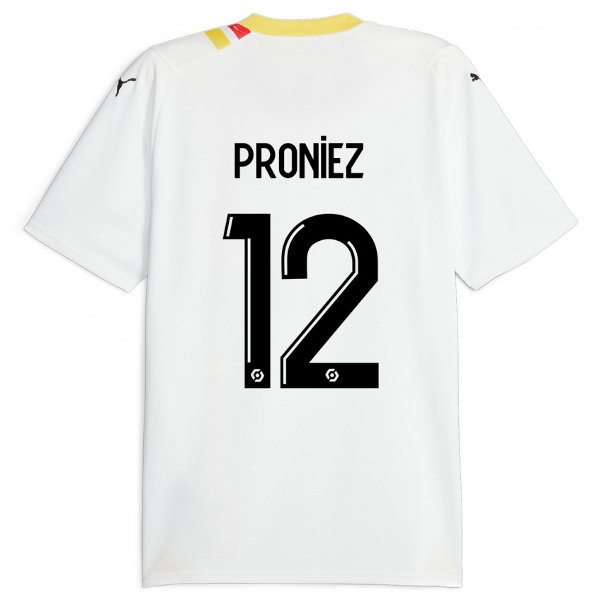 Mujer Camiseta Fany Proniez #12 Negro 2ª Equipación 2023/24 La Camisa Perú