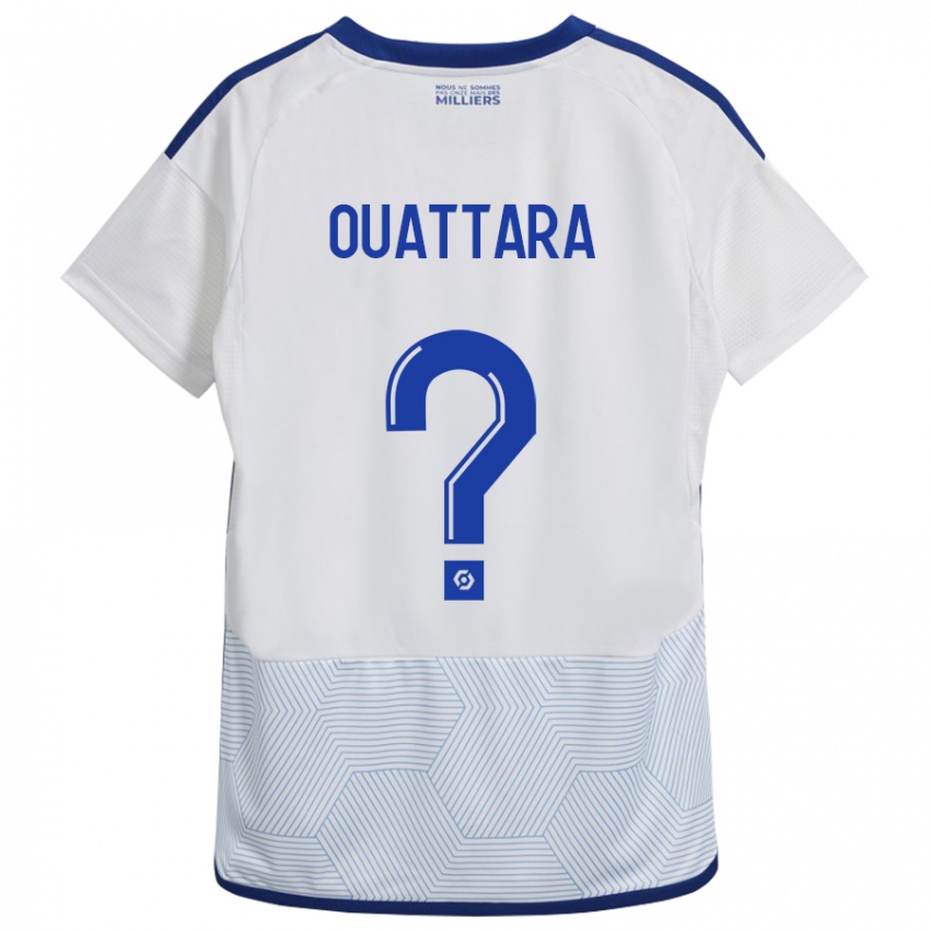 Mujer Camiseta Abdoul Ouattara #0 Blanco 2ª Equipación 2023/24 La Camisa Perú