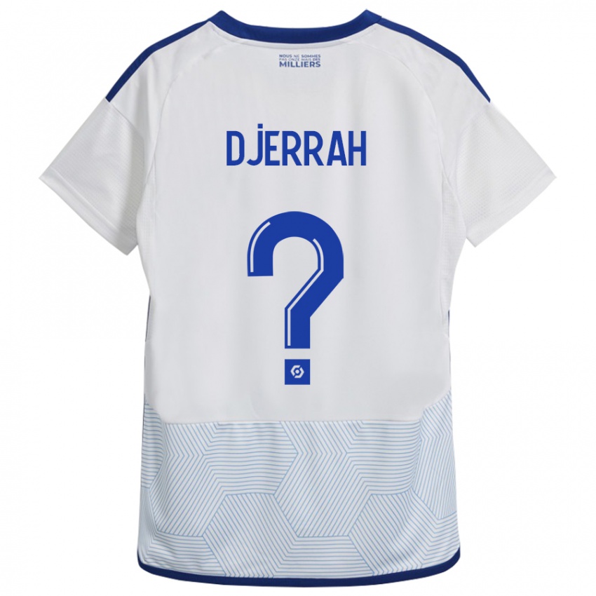 Mujer Camiseta Karim Djerrah #0 Blanco 2ª Equipación 2023/24 La Camisa Perú