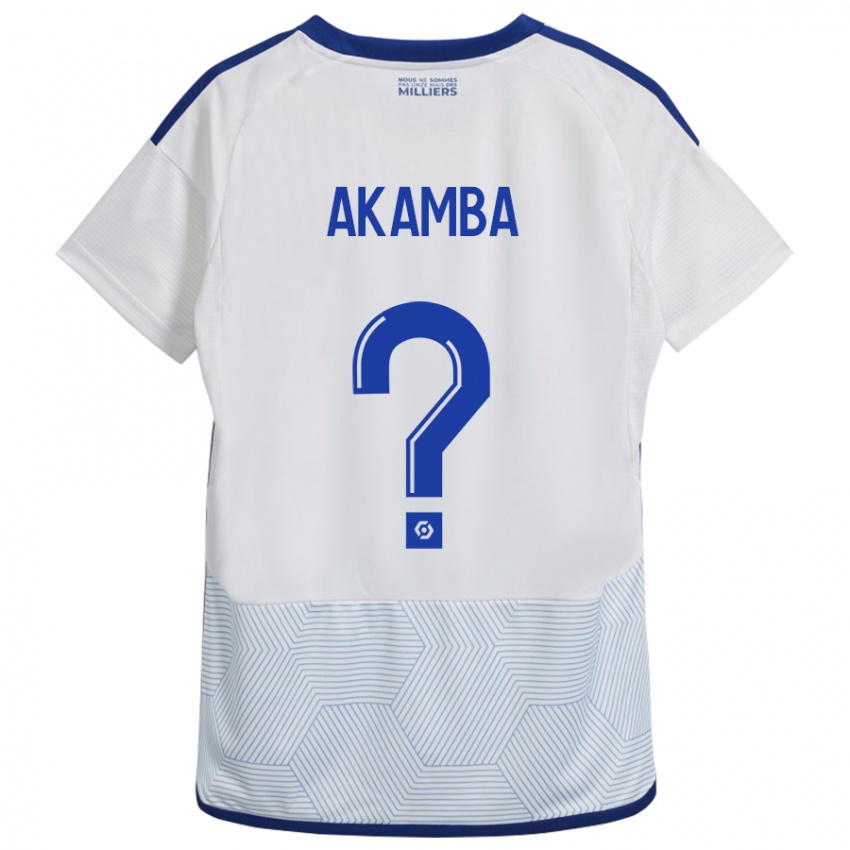 Mujer Camiseta Fred Akamba #0 Blanco 2ª Equipación 2023/24 La Camisa Perú