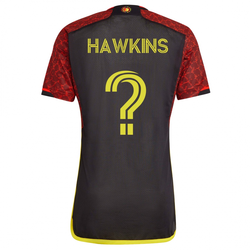Mujer Camiseta Stuart Hawkins #0 Naranja 2ª Equipación 2023/24 La Camisa Perú
