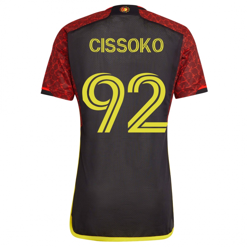 Mujer Camiseta Abdoulaye Cissoko #92 Naranja 2ª Equipación 2023/24 La Camisa Perú