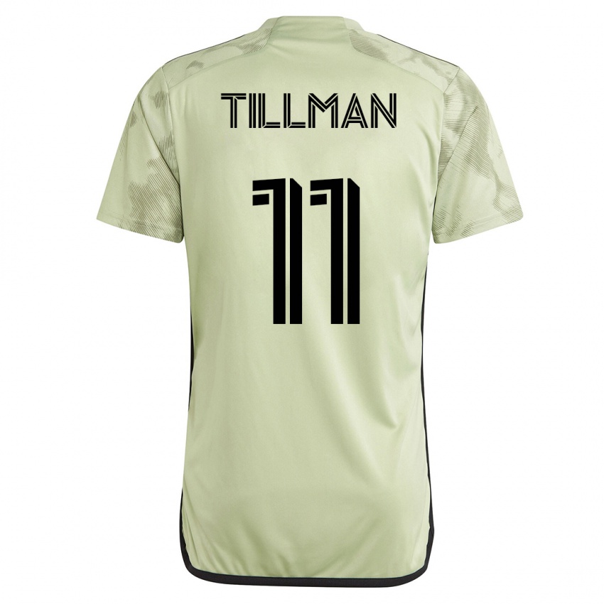 Mujer Camiseta Timothy Tillman #11 Verde 2ª Equipación 2023/24 La Camisa Perú
