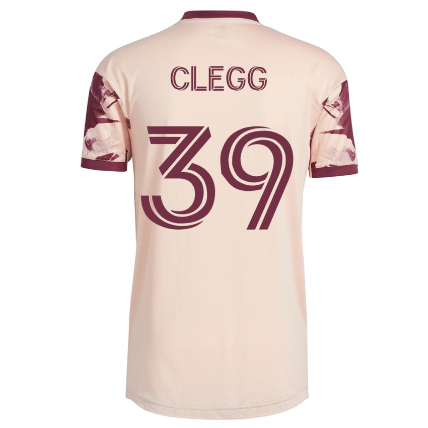 Mujer Camiseta Tyler Clegg #39 Blanquecino 2ª Equipación 2023/24 La Camisa Perú