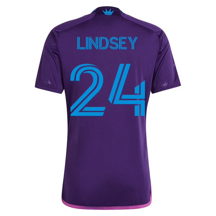 Mujer Camiseta Jaylin Lindsey #24 Violeta 2ª Equipación 2023/24 La Camisa Perú