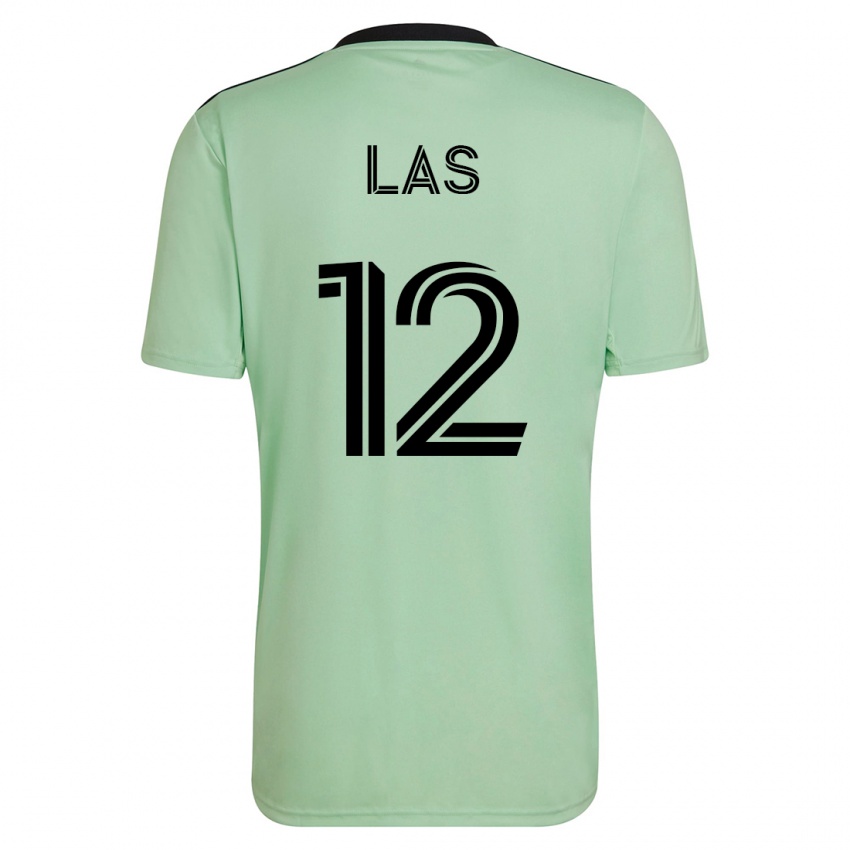 Mujer Camiseta Damian Las #12 Verde Claro 2ª Equipación 2023/24 La Camisa Perú