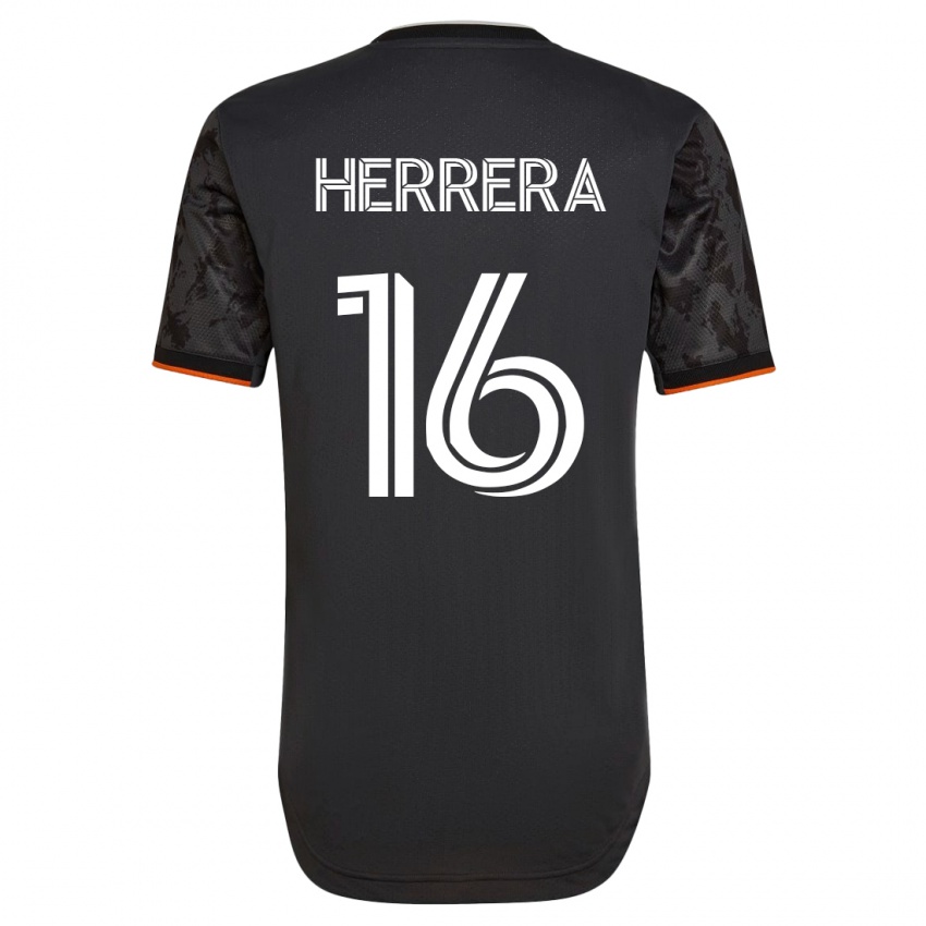 Mujer Camiseta Hector Herrera #16 Negro 2ª Equipación 2023/24 La Camisa Perú