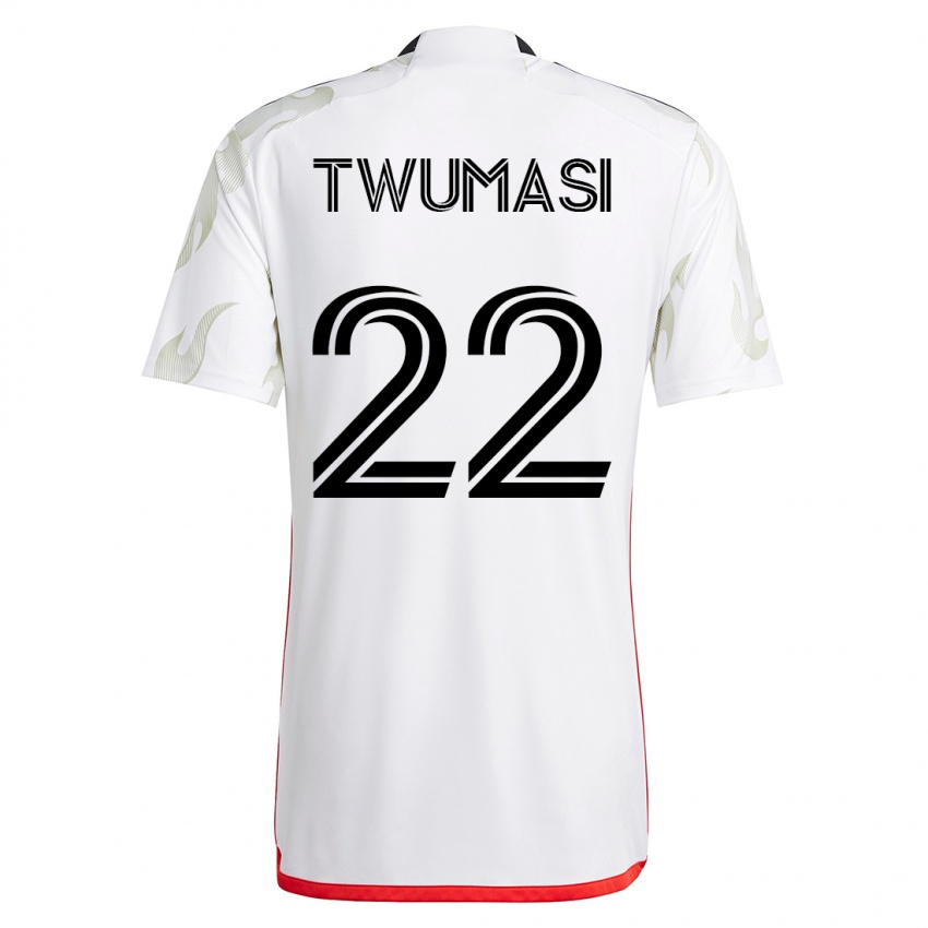 Mujer Camiseta Ema Twumasi #22 Blanco 2ª Equipación 2023/24 La Camisa Perú