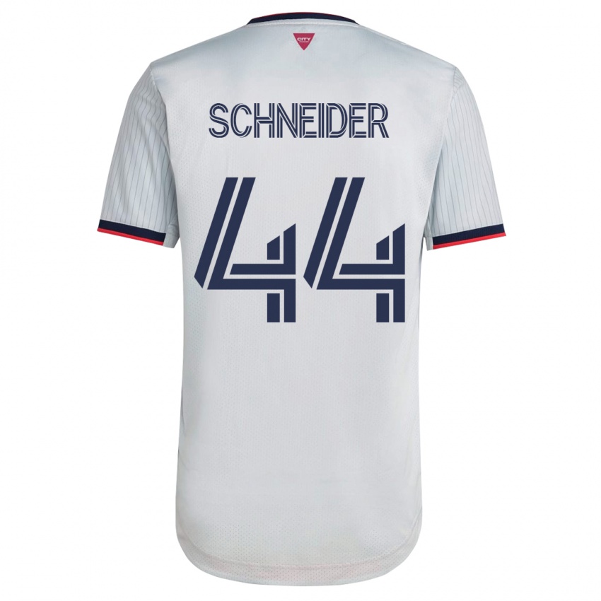 Mujer Camiseta Max Schneider #44 Blanco 2ª Equipación 2023/24 La Camisa Perú