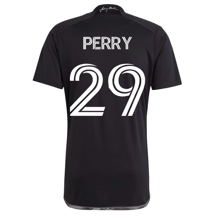 Mujer Camiseta Nebiyou Perry #29 Negro 2ª Equipación 2023/24 La Camisa Perú