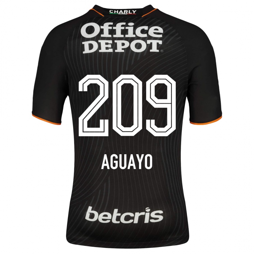 Mujer Camiseta Sergio Aguayo #209 Negro 2ª Equipación 2023/24 La Camisa Perú