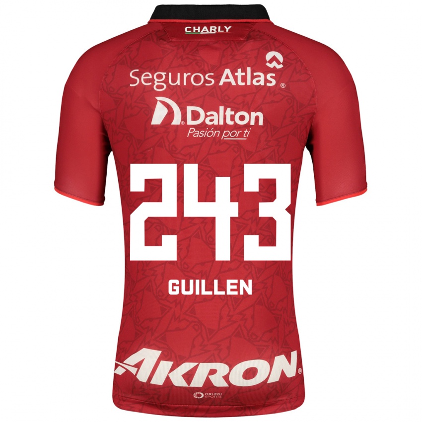 Mujer Camiseta Jesús Guillén #243 Rojo 2ª Equipación 2023/24 La Camisa Perú