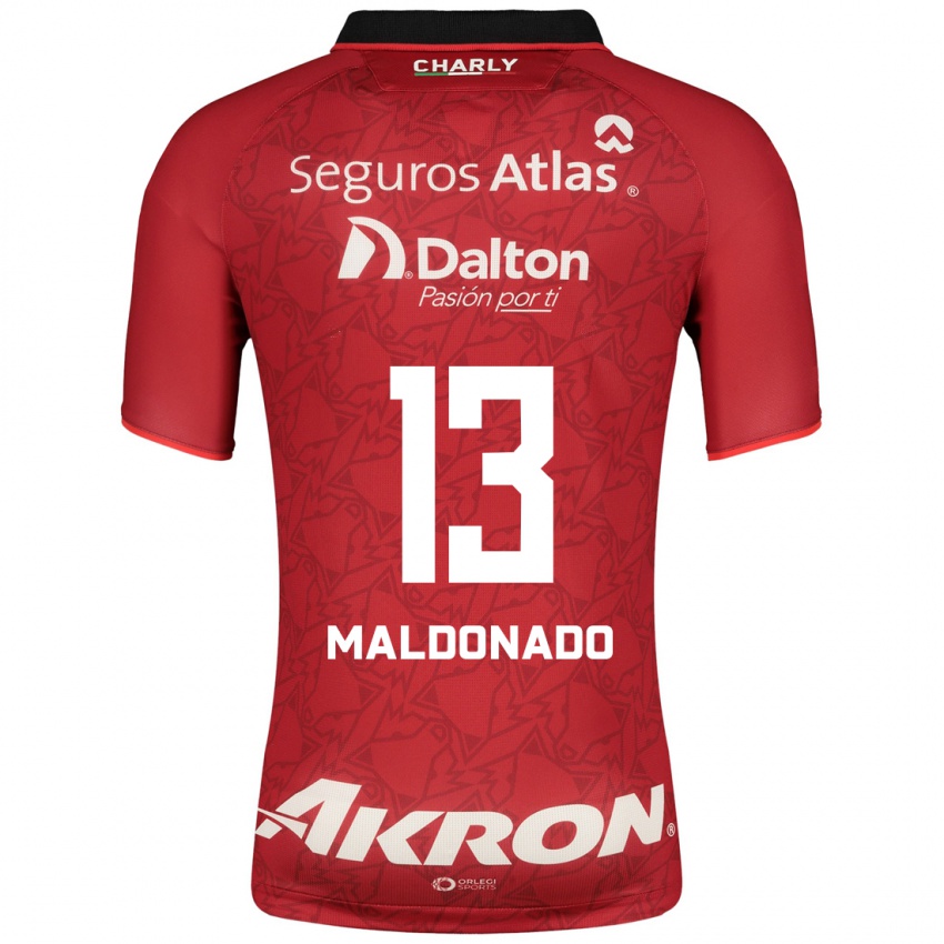 Mujer Camiseta Maritza Maldonado #13 Rojo 2ª Equipación 2023/24 La Camisa Perú