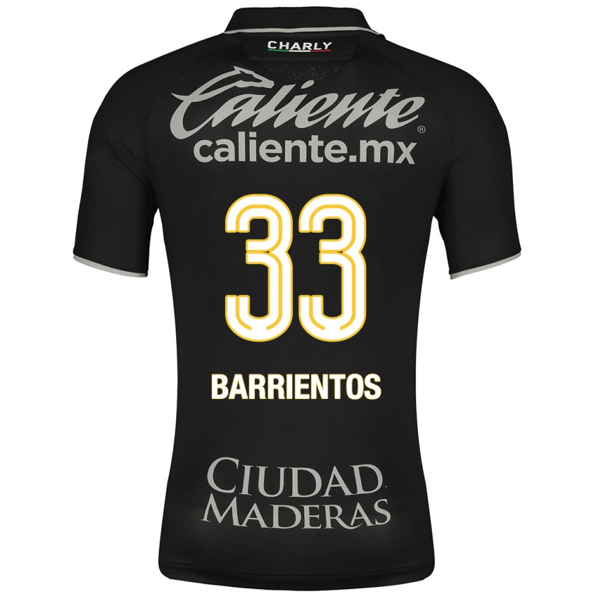 Mujer Camiseta Yashira Barrientos #33 Negro 2ª Equipación 2023/24 La Camisa Perú