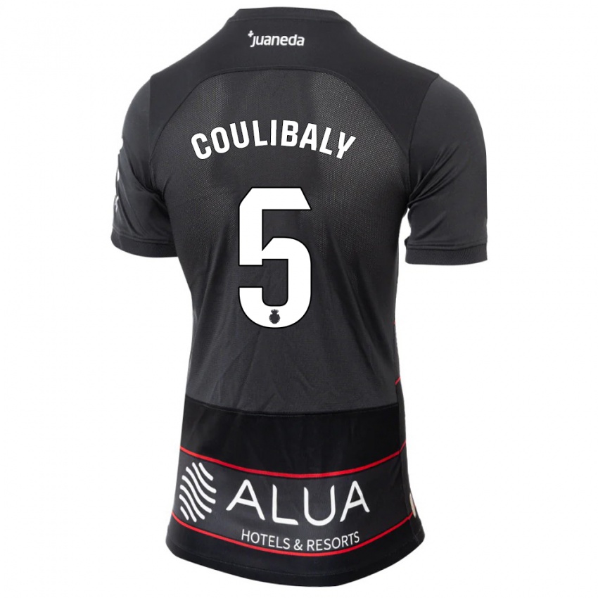 Mujer Camiseta Habib Anas Coulibaly #5 Negro 2ª Equipación 2023/24 La Camisa Perú