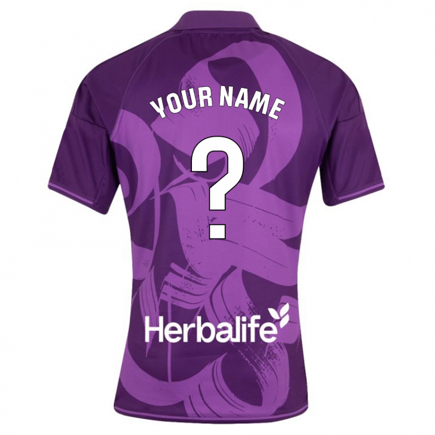 Mujer Camiseta Su Nombre #0 Violeta 2ª Equipación 2023/24 La Camisa Perú