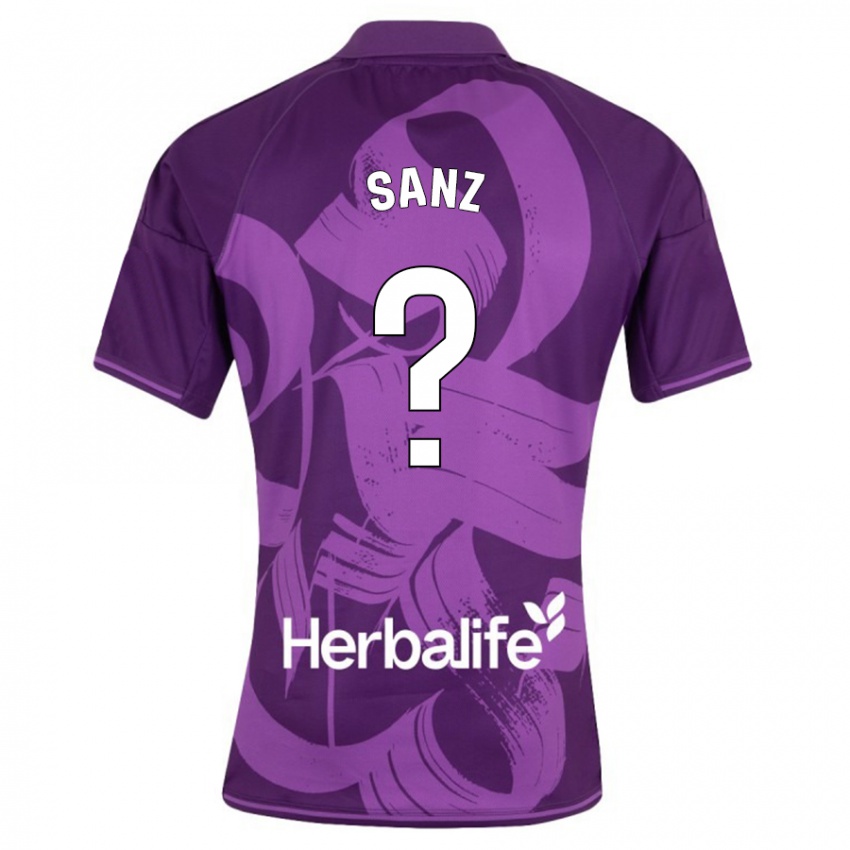 Mujer Camiseta David Sanz #0 Violeta 2ª Equipación 2023/24 La Camisa Perú