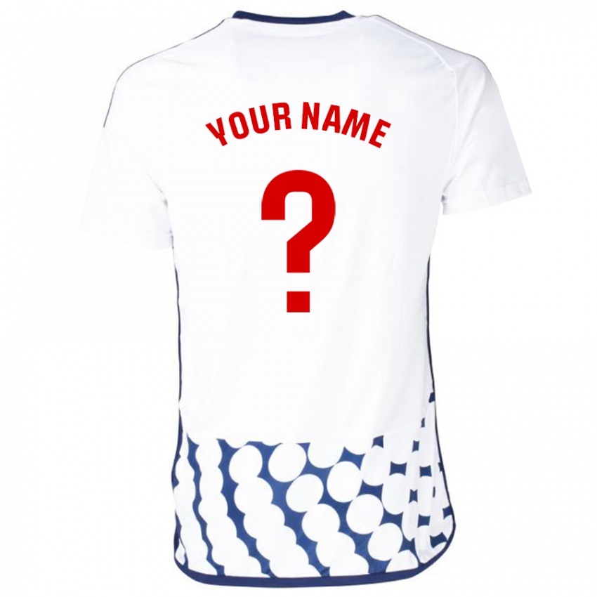 Mujer Camiseta Su Nombre #0 Blanco 2ª Equipación 2023/24 La Camisa Perú