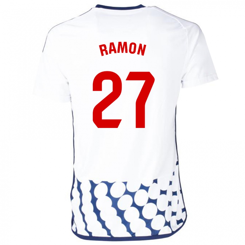 Mujer Camiseta Pablo Ramón #27 Blanco 2ª Equipación 2023/24 La Camisa Perú