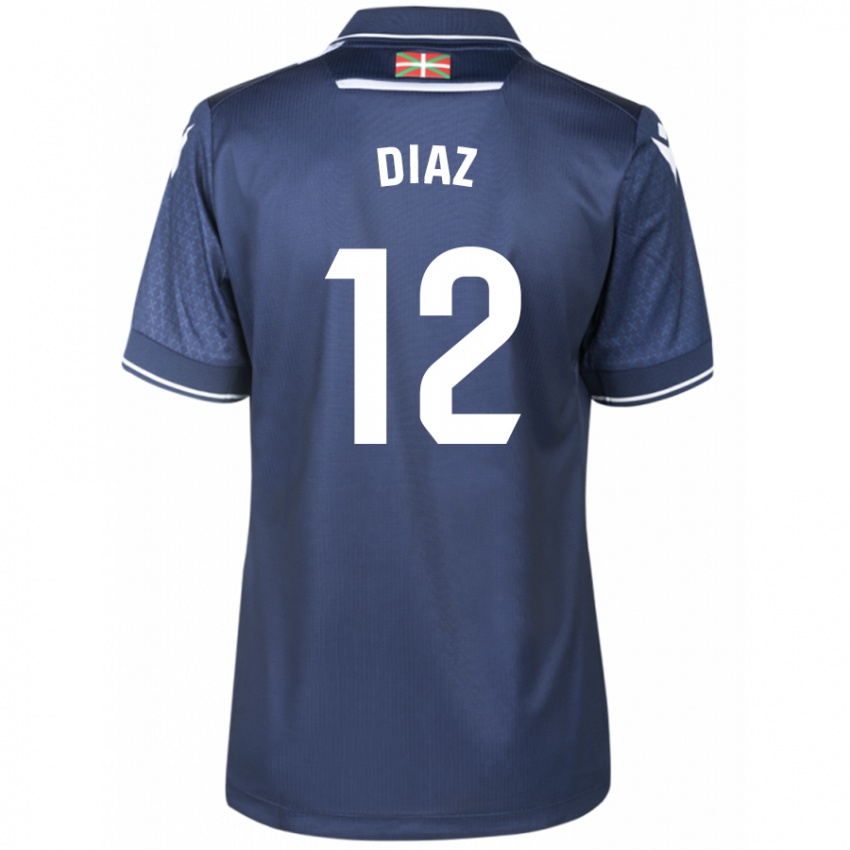 Mujer Camiseta Ekain Díaz #12 Armada 2ª Equipación 2023/24 La Camisa Perú