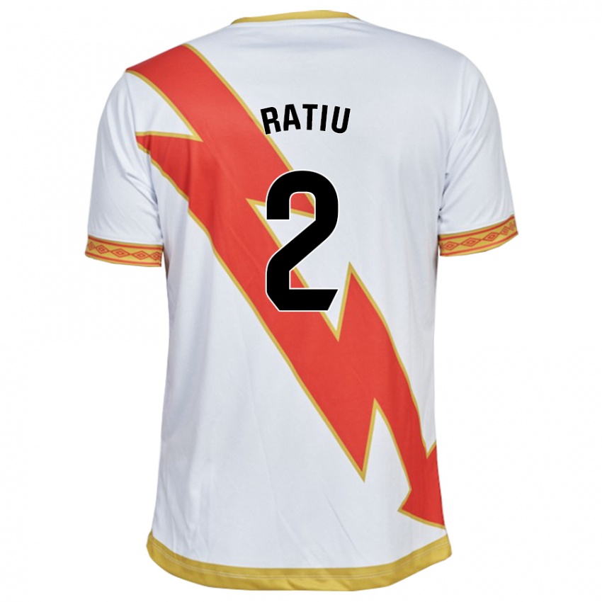 Niño Camiseta Andrei Rațiu #2 Blanco 1ª Equipación 2023/24 La Camisa Perú