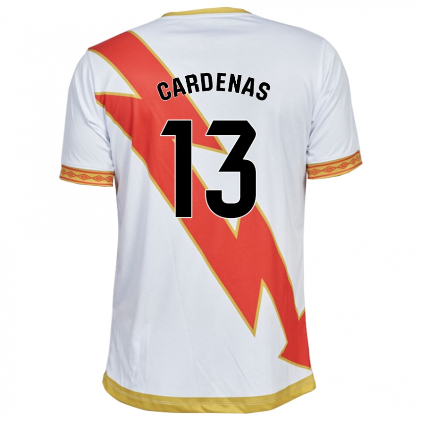 Niño Camiseta Dani Cárdenas #13 Blanco 1ª Equipación 2023/24 La Camisa Perú