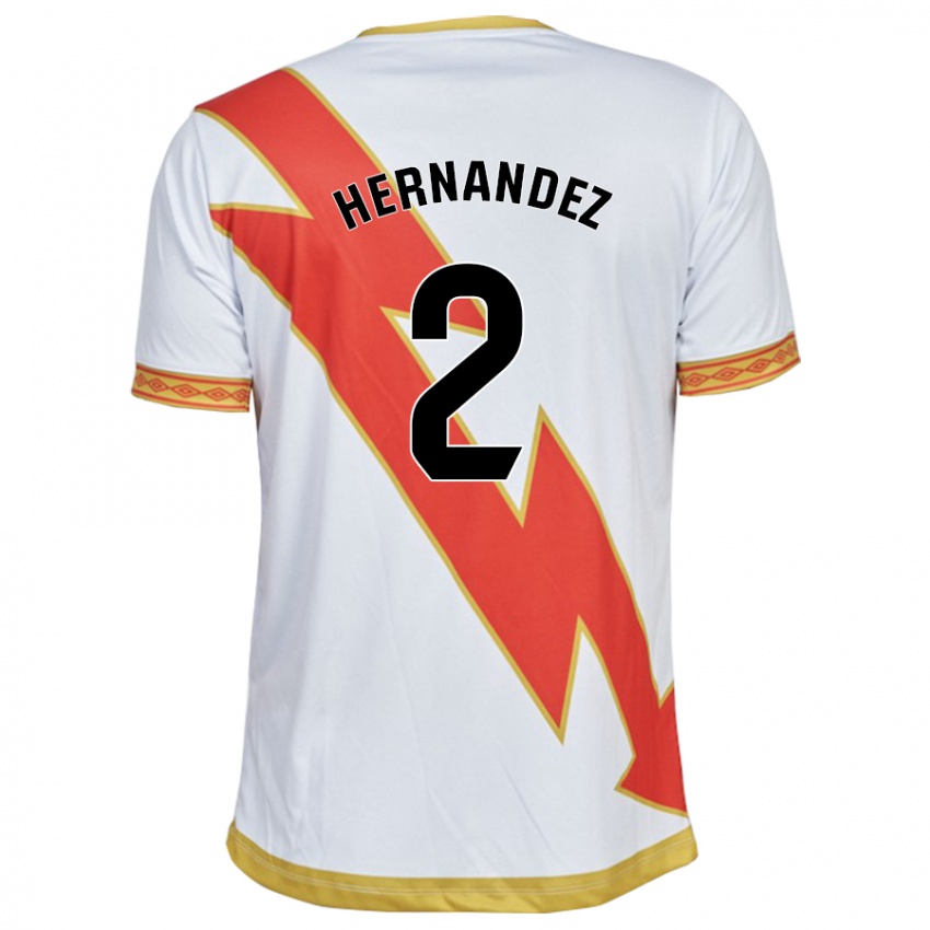 Niño Camiseta Marco Hernández #2 Blanco 1ª Equipación 2023/24 La Camisa Perú