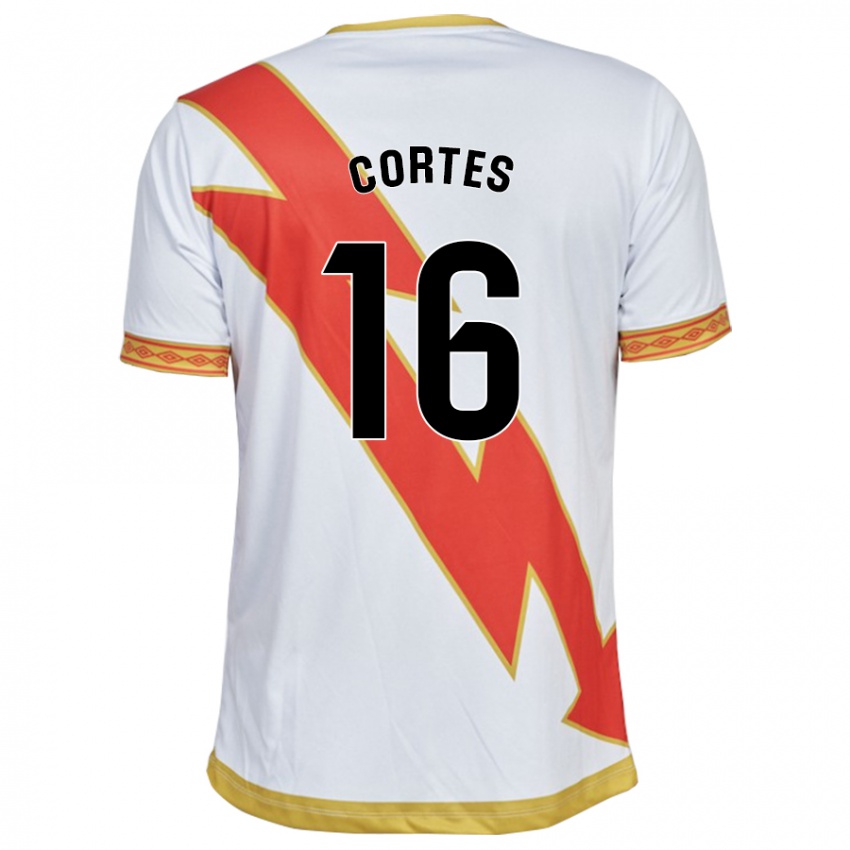 Niño Camiseta José Cortés #16 Blanco 1ª Equipación 2023/24 La Camisa Perú