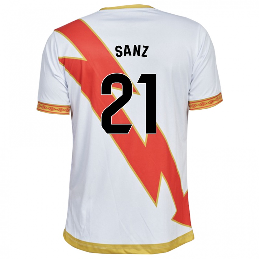 Niño Camiseta Luismi Sanz #21 Blanco 1ª Equipación 2023/24 La Camisa Perú