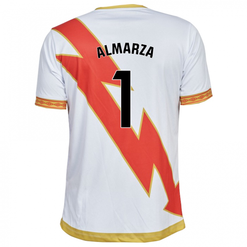 Niño Camiseta Ana Almarza Garrido #1 Blanco 1ª Equipación 2023/24 La Camisa Perú