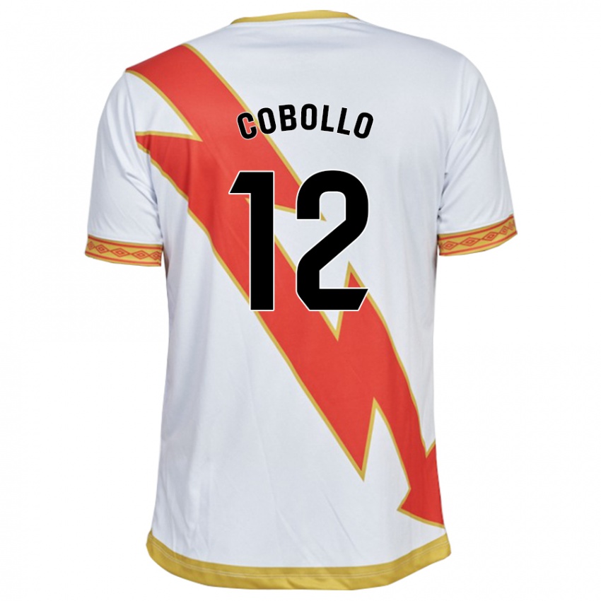 Niño Camiseta Sara Cobollo Hoyo #12 Blanco 1ª Equipación 2023/24 La Camisa Perú