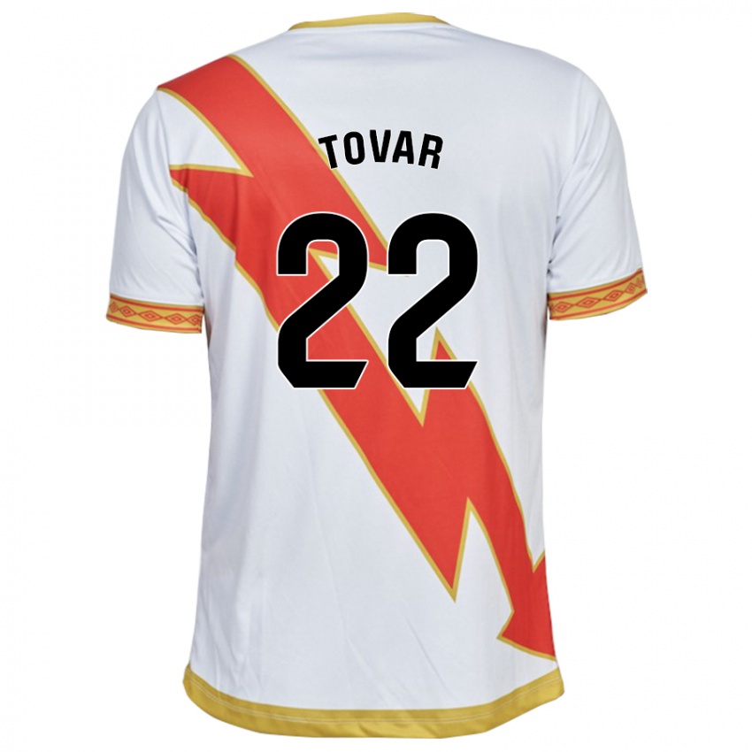 Niño Camiseta Andrea Fernanda Tovar #22 Blanco 1ª Equipación 2023/24 La Camisa Perú