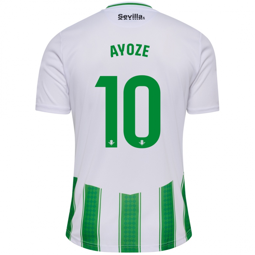 Niño Camiseta Ayoze Pérez #10 Blanco 1ª Equipación 2023/24 La Camisa Perú