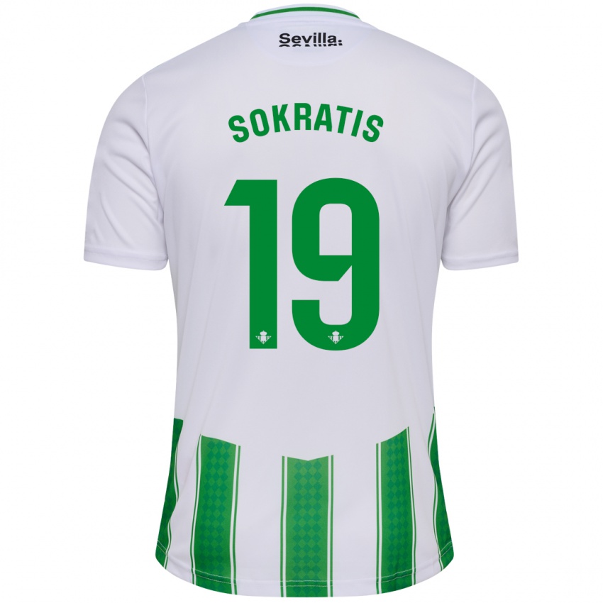 Niño Camiseta Sokratis Papastathopoulos #19 Blanco 1ª Equipación 2023/24 La Camisa Perú