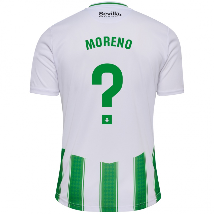 Niño Camiseta Marc Moreno #0 Blanco 1ª Equipación 2023/24 La Camisa Perú