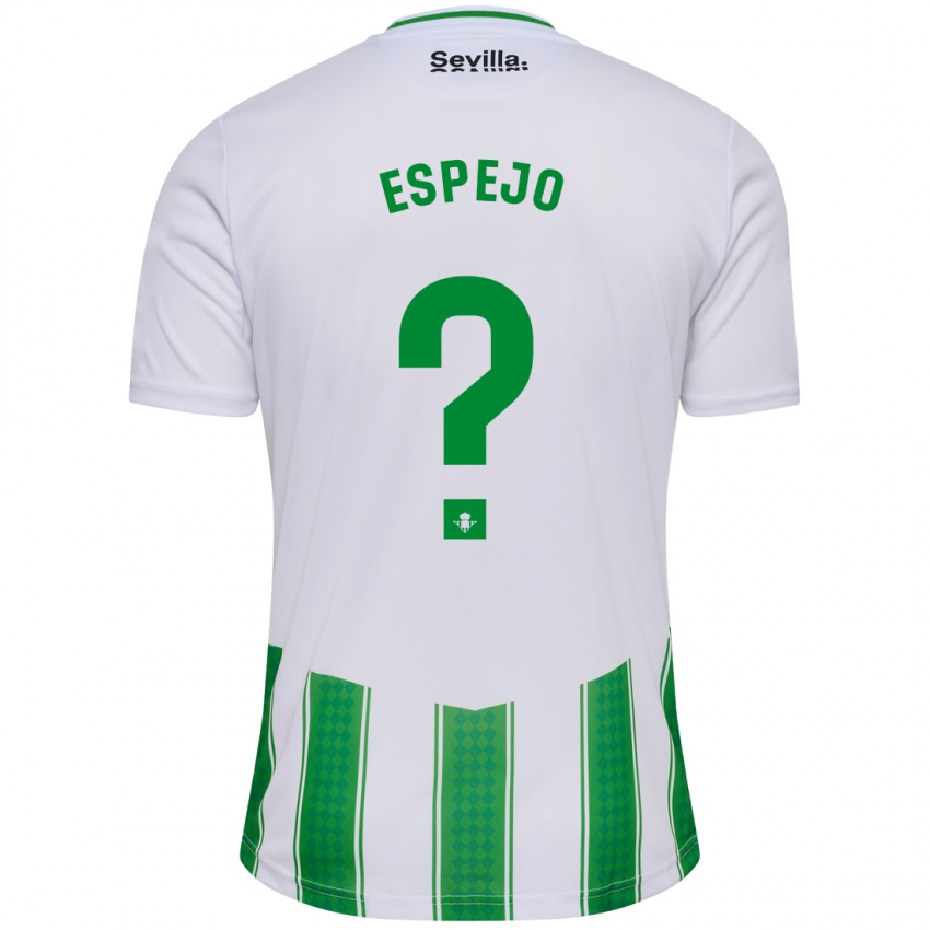 Niño Camiseta Jesús Espejo #0 Blanco 1ª Equipación 2023/24 La Camisa Perú