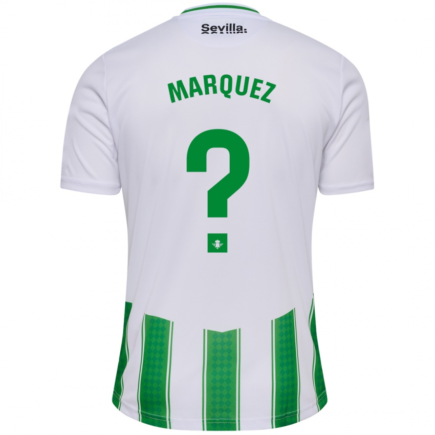 Niño Camiseta Enrique Márquez #0 Blanco 1ª Equipación 2023/24 La Camisa Perú