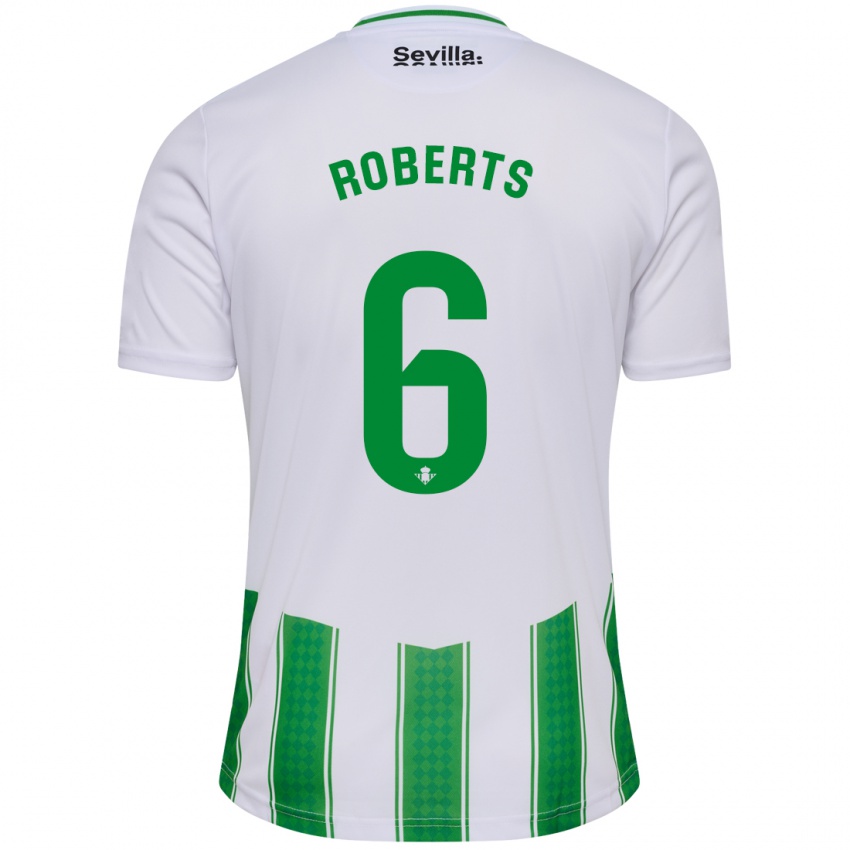 Niño Camiseta Rhiannon Roberts #6 Blanco 1ª Equipación 2023/24 La Camisa Perú