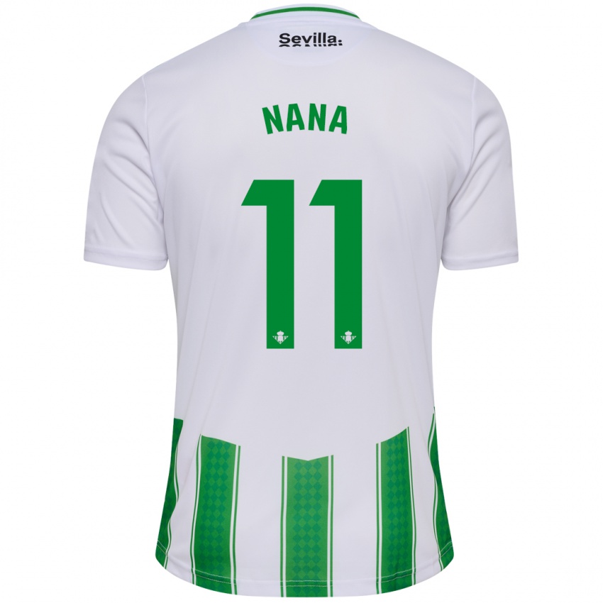 Niño Camiseta Nuria Ligero Fernández #11 Blanco 1ª Equipación 2023/24 La Camisa Perú