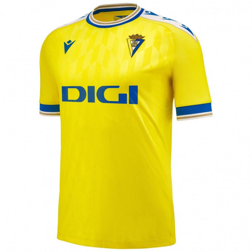 Niño Camiseta Carolina De Los Santos Mellado #17 Amarillo 1ª Equipación 2023/24 La Camisa Perú