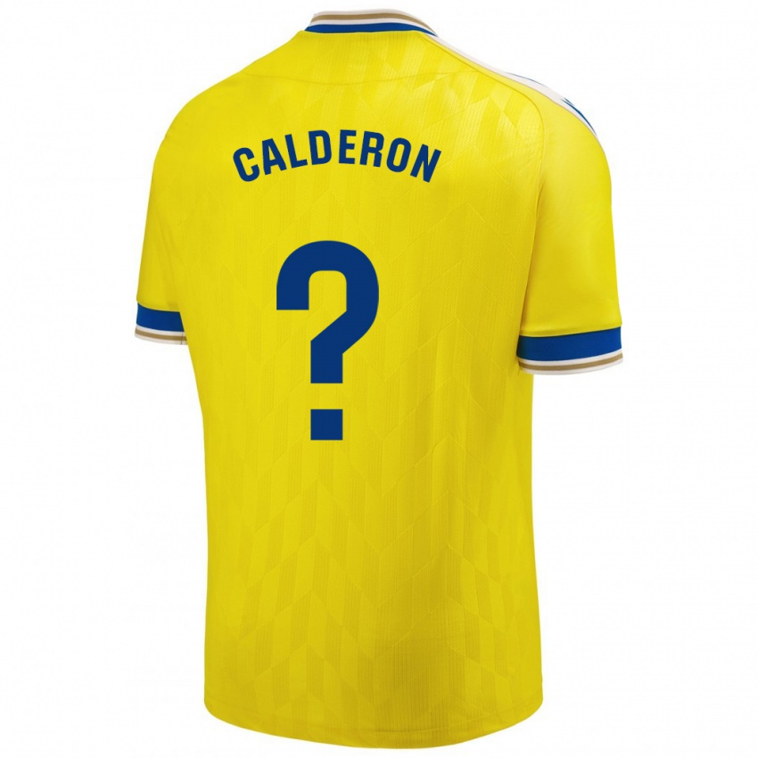 Niño Camiseta Martín Calderón #0 Amarillo 1ª Equipación 2023/24 La Camisa Perú